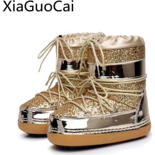 Brand High Quality Women Snow Boots Short Plush Round Toe Fashion Female Platform Boots Genuine Leather Work Safety Shoes