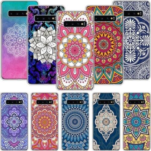 Totem Mandala Colorful Flower Phone Case For Samsung Galaxy A51 A71 A70 A50 A40 A30 A20E A10 A01 A21 A41 A20S A6 A7 A8 A9 Coque