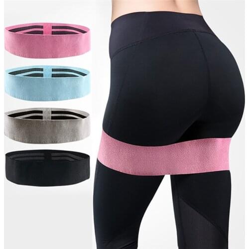 Indoor yoga fitness resistance hip abuse stretch band elastic fitness yoga stretch belt hip training non-slip elastic stretch