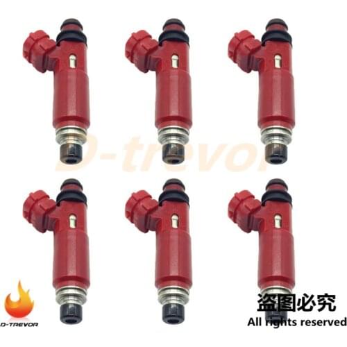 6PCS OEM 195500-3970 Fuel Injectors Nozzle For Mitsubish Montero 3.5L 2001-2002 MD357267