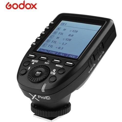 Godox Xpro-S i-TTL II 2.4G Wireless Flash Trigger High Speed Sync 1/8000s X system with LCD Screen Transmitter For Nikon D5 D4