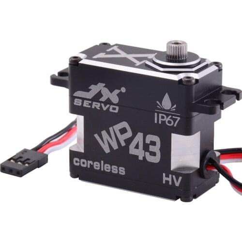 JX Servo WP43 43KG Full Metal IP67 Waterproof Coreless High Quality Servo For RC Hobby UAV Robotics And Industrial Applications