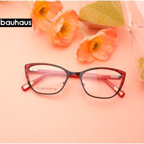 PA-1825 bauhaus Classcial Cat Eyes Unisex Women Men Optical Glasses