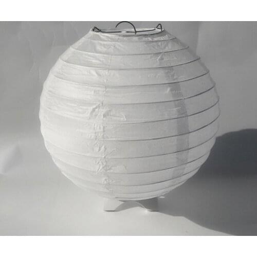 Pretty 4'' 6'' 8" 10" 12" 14"16" Festival Supplies White Chinese Paper Lantern for Party and Wedding Decor Hanging Lantern Balls
