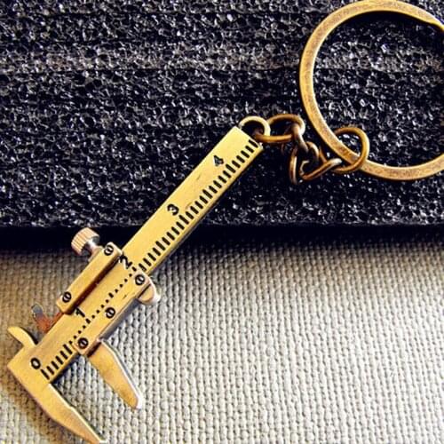 Creative Vernier Caliper Keychain For Man Woman Jewelry Accessories Christmas Gift Portable Gadget