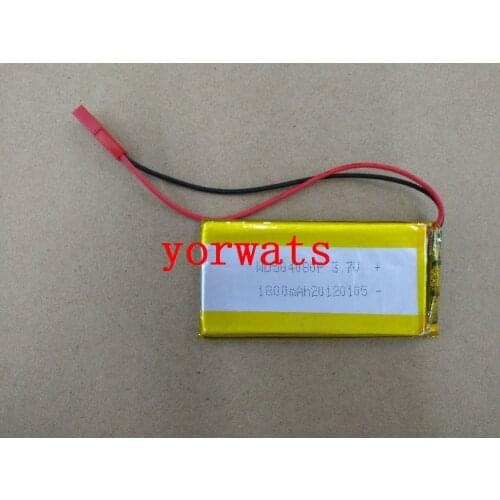 New Hot A Rechargeable Li-ion Cell 3.7V polymer lithium battery 504080 1800MAH plug JST direct sale