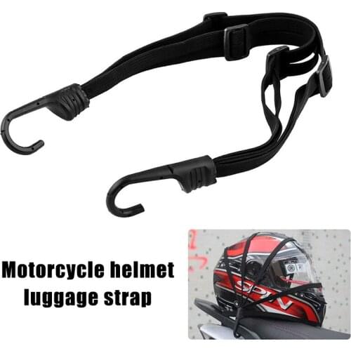 Motorcycle Retractable Helmet Luggage Elastic Rope Strap Net Holder Hook Buckle Universal M8617