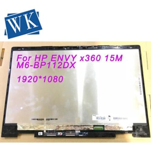 Laptop 15.6" LCD Screen Digitizer Assembly Frame For HP ENVY x360 15-BP 15M-BP112DX N156HCA-EBB