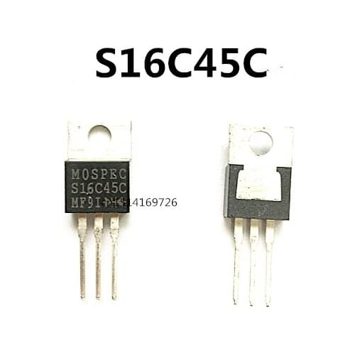 Original new 5pcs/ S16C45C 16A/45V TO-220