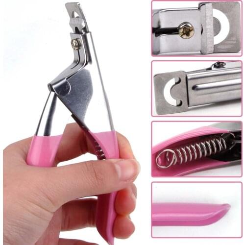 Fake Nail Cutter Professional Nail Clippers Acrylic Nail Clipper Straight Edge Manicure Cutter Cut False Nails Tools