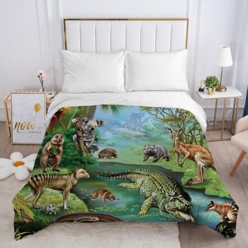 Duvet cover Quilt/Blanket/Comfortable Case Luxury Bedding 140x200 150x200 240x220 240x260 for Home 3D Print animal crocodile