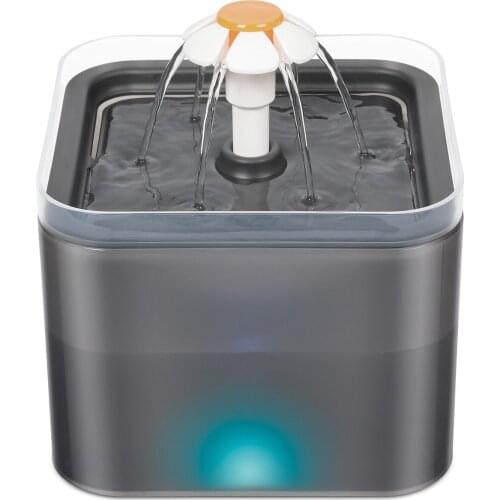 Cat Water Fountain Bowl Pet Water Feeder Dog Drinking Dispenser Bowl Container with LED Level Display Cat Automatic Feeders