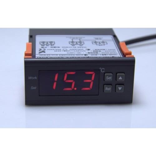 Temperature Regulator Digital Display Electronic Thermostat Temperature Control Switch Hot and Cold Switchable WK-02A