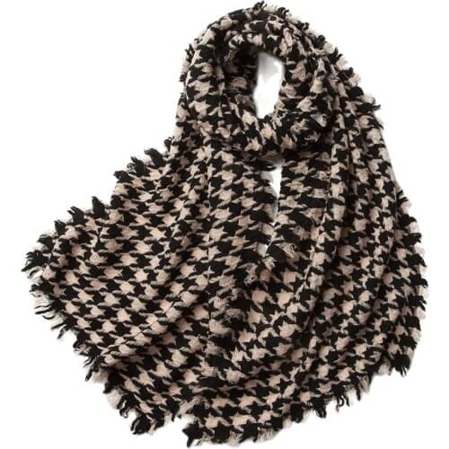 2021 New Autumn Winter Wool Qiaoqiao Small Shawls Jacquard Scarf Warm Women