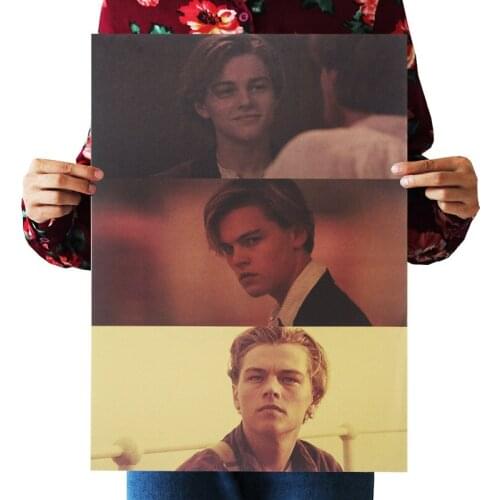 Leonardo Vintage Poster Classic Anime Movie Wall Sticker Bar Cafe Home Decor Painting