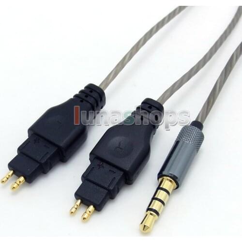 1.3m Silver Plated + OFC 3.5mm Earphone cable with Mic For New HD25 HD265 HD525 HD535 HD545 HD565 HD222 HD22 LN004597