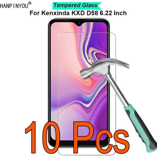10 Pcs/Lot For Kenxinda KXD D58 6.22" 9H Hardness 2.5D Ultra-thin Toughened Tempered Glass Film Screen Protector Guard