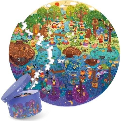 150pcs Puzzle Day and Night for Kids Learn Time Space Puzzle Solar System Early Learning Toy present 4- 5 years old