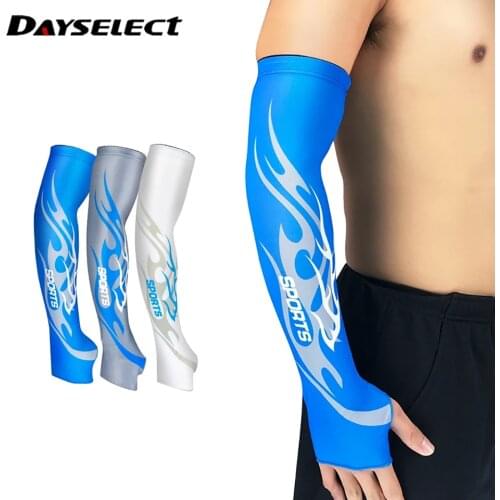 2 Pcs Sports Cycling Arm Sleeves Fitness Riding Running Sunscreen Arm Cuff Cool Basketball Cycling Arm Pads Hand Warmers
