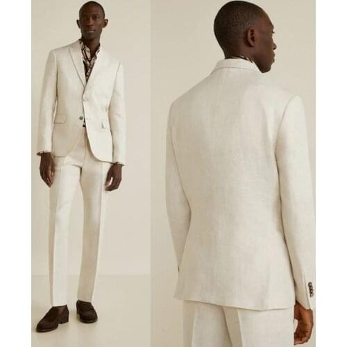 2021 High Quality Mens Wedding Tuxedos Two Buttom Slim Fit Wear Business Party Prom Best Men Blazer Suit(Jacket+Pants)