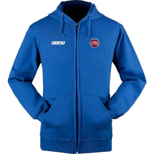 2021 Fiat logo zipper sweatshirts coat custom 4S shop zipper hoodie jacket