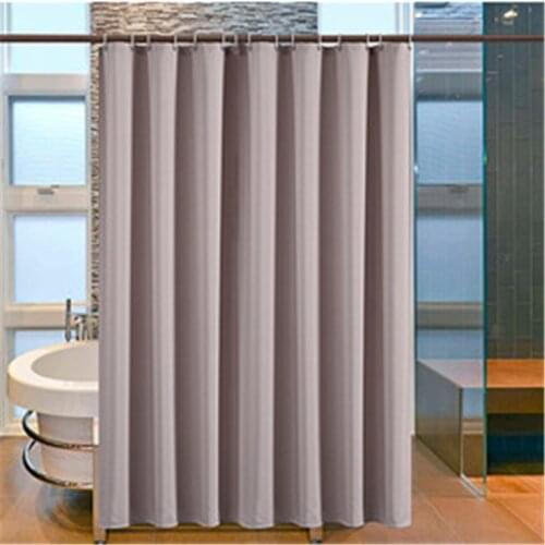3526 Pure Color Japanese Style Simple High-End Hotel Thick Waterproof Imitation Linen Home Bathroom Shower Curtain