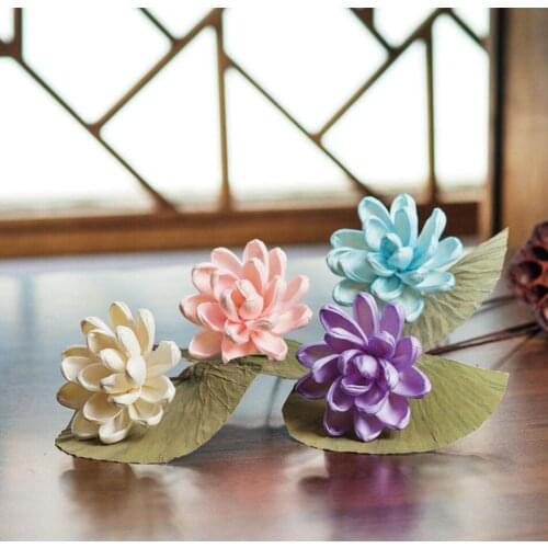 5pcs 8-10cm Dried Nymphaea L. Flower For Craft Gift Material Accessory Decoration DIY Flower Bouquet Miniascape Making