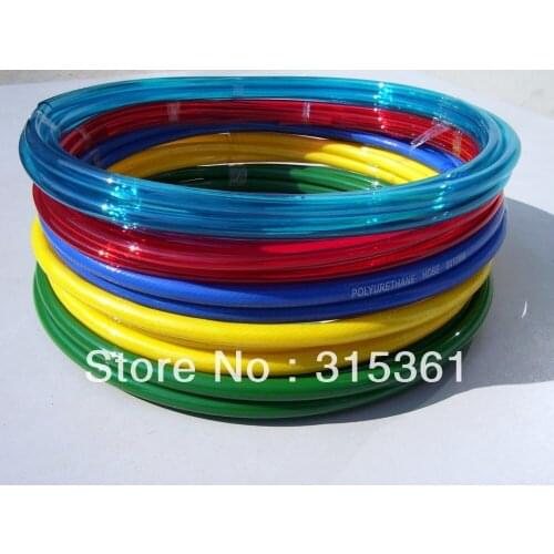 Free Shipping 8mm(OD) x 5mm(ID) PU Air Tubing Pipe Hose 5 Meter Red Color