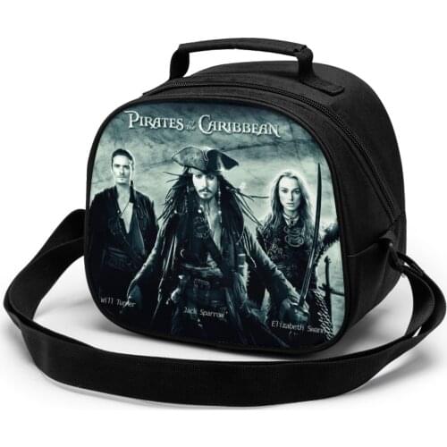 Pirates Of The Caribbean Children Lunch Bag Lunch Bag Student Portable Insulated Office Lunch Box Picnic Bags