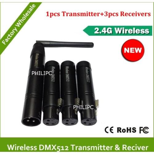 DHL Free Shipping Wireless DMX Controller Wireless DMX512 Transmitter And Receiver DMX Light stage Controller