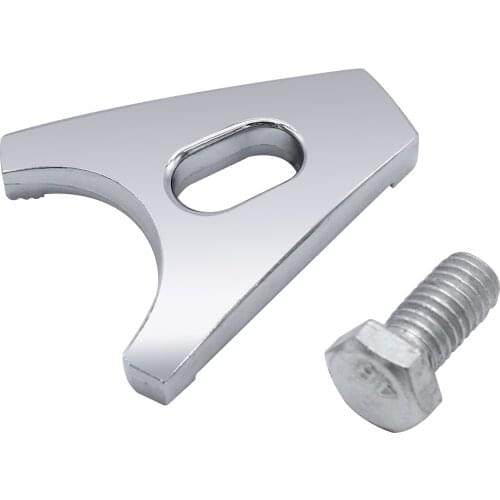 Chrome Steel Distributor Clamp Hold Down with Screw SBC BBC Replacement for CHEVY DISTRIBUTORS V8 V6 CHEVROLET ENGINES