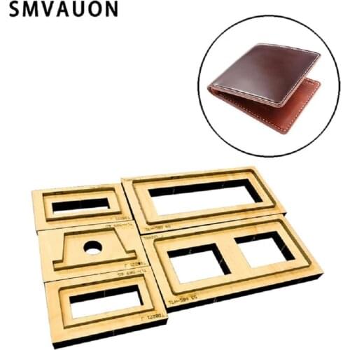 DIY leather mold DIY short wallet wood cut dies punch tool suitable for die cutting machine(size:about11.5*9.5*0.9cm