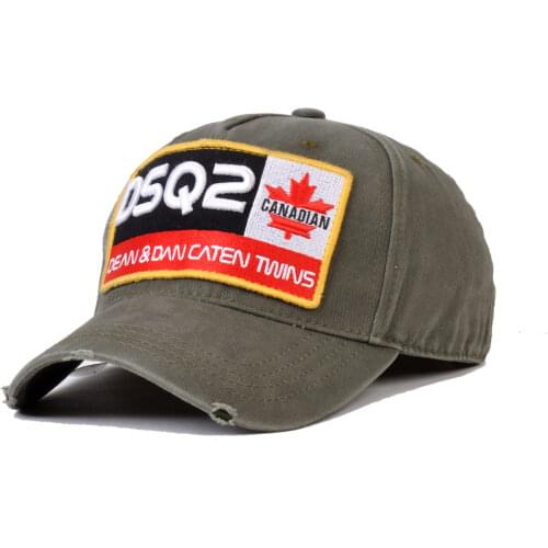 DSQICOND2 Brand DSQ2 letters Casquette Hats Embroidery Dad Hip Hop Baseball Cap DSQ Hat Black Snapback Hat Cap for Man Woman