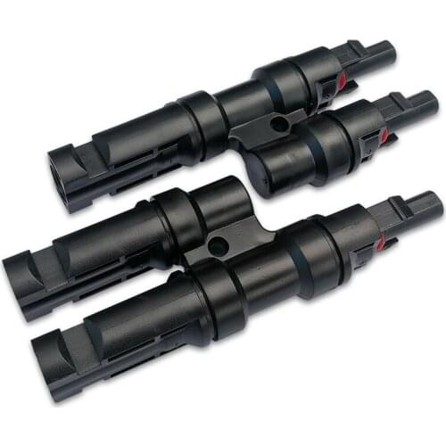 SHGO HOT-Connectors Connectors Y Connector in Pair MMF+FFM for Parallel Connection Between Solar Panels (1 Pair)