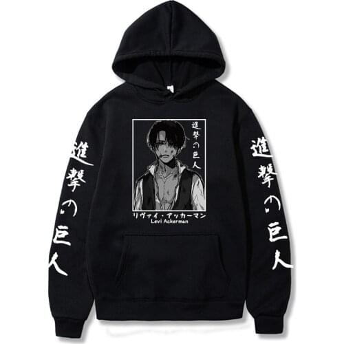 2021 Japanese Anime Graphic Manga Hoodies Attack on Titan Hoodies Harajuku Sweatshirt Unisex Male Cartoon hoodies