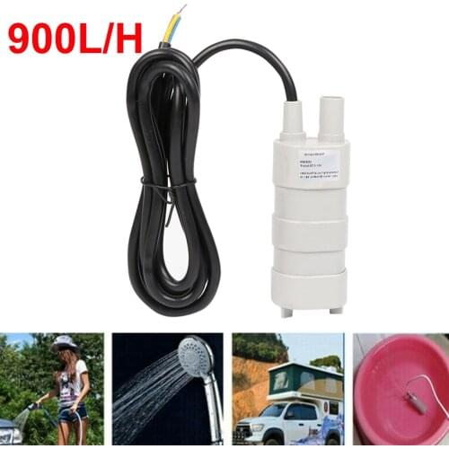 Quality 12V Submersible Water Pump 1000L/H 5M High Lift Diesel Oil Water Pump High Flow Engineering Plastic Mini Water Pump