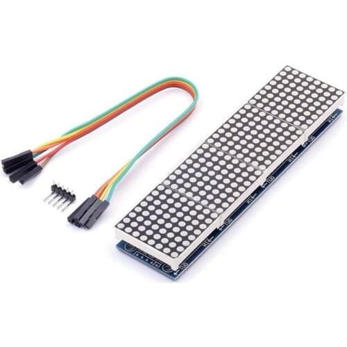 MAX7219 red Microcontroller dot matrix module 4 in 1 Display