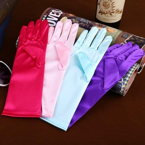 New Fashion Stretch Satin Long Gloves for Women/Evening Party Opera Gloves Women/Brand Fashion Apparel Accessories for Lady