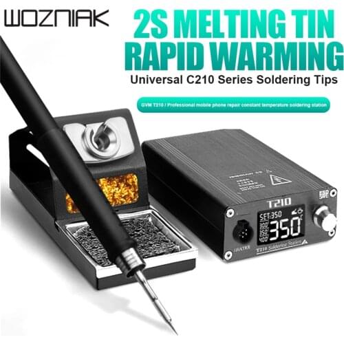 T210 Soldering Station Rapid Warming Automatic Sleep 2S Melting Tin Mobile Phone Repair Constant Temperature Soldering Station