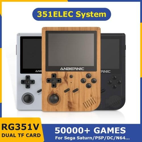 RG351V Handheld Game Console Built-in 50000+ Retro Games For SS/PSP/PS1/N64,351ELEC System Portable Game Player Support WIFI