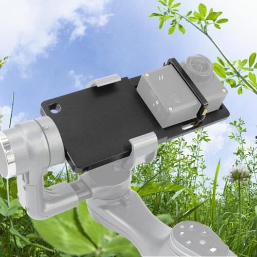 Easy Installation Reliable Aluminum Alloy Handheld Stabilizer Adaptor Aluminum Alloy Gimbal Plate Compact
