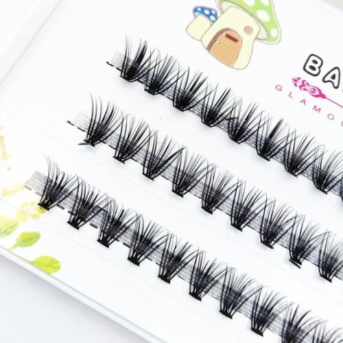 Eyelashes 30P Professional Individual Cluster Eyelashes Extension Natural Soft Black Grafting False Eyelash Makeup Cilia