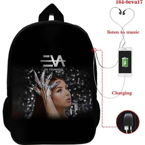 Eva Queen 16 Inch Women School Bags Orthopedic Backpack School Boys Girls Mochila Fashion 3d Eva Queen Print Bags Usb Charging