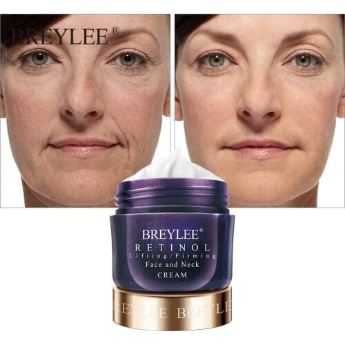 BREYLEE Retinol Firming Face Cream Anti-aging Remove Wrinkles Moisturizing Facial Serum Lifting Neck Night Day Cream Skin Care