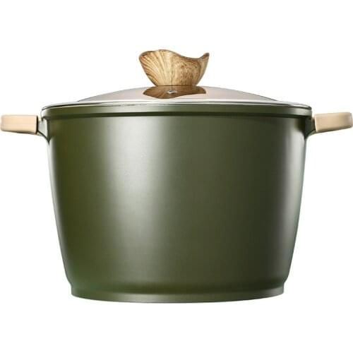 High soup pot Maifan stone soup pot special pot for braised pork Induction cooker deepening soup binaural soup pot