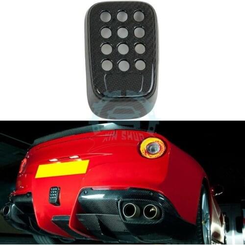 High quality Carbon Fiber Rear Fog Light Cover Decoration Fit For Ferrari F12 BERLINETTA 2013 2014 2015