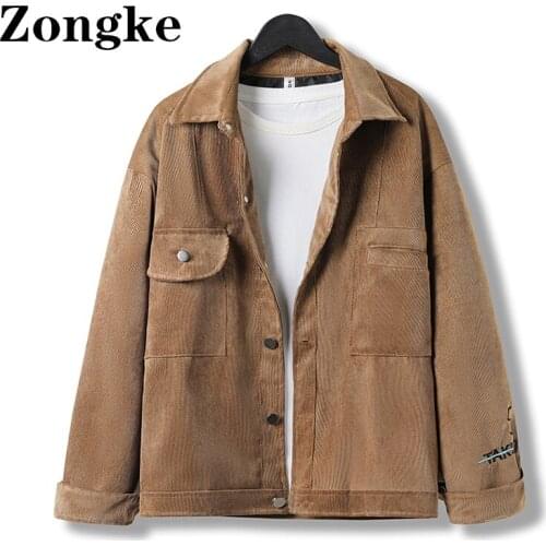 Мужские вельветовые куртки Zongke China At AliExpress