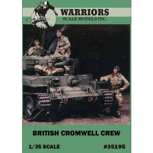 1/35 WWII British Cromwell Crew (4 Resin Figures/Set,no tank) Warriors #35195 Unassembled Uncolored