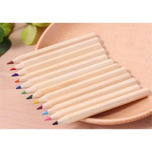 12 Color Small Pencil Painting Pen Color Lead Pencil Writing Painting Wooden Colored Pencils Painting Pen Office Stationery
