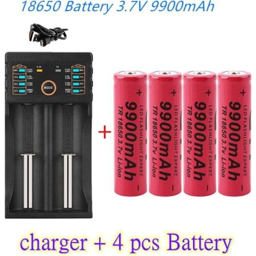 18650 battery 3.7V 9900mAh DAA201USB charger 1.2V 3.7V 3.2V 3.85V AA/AAA 18650 26650 14500 NiMH lithium battery smart charg